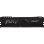 MEMORIA DDR5 16GB KINGSTON FURY BEAST 6000 MHZ CL40 NEGRA P/N KF560C36BBE2-16