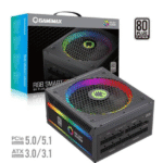 FUENTE DE PODER GAMEMAX RGB 1300W BK 80PLUS PLATINIUM 3,1/5,1