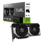Tarjeta de Video ASUS DUAL GeForce RTX 5070 GDDR7 12GB SDRAM OC EDITION
