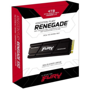 DISCO DE ESTADO SOLIDO KINGSTON FURY RENEGADE 4TB M.2 2280 NVMe PCIe G4 7300/7000MB/S Inc.disipado P/N SFYRDK/4000G