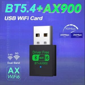 Adaptador USB WiFi 6 5GHz AX900 Bluetooth 5.4