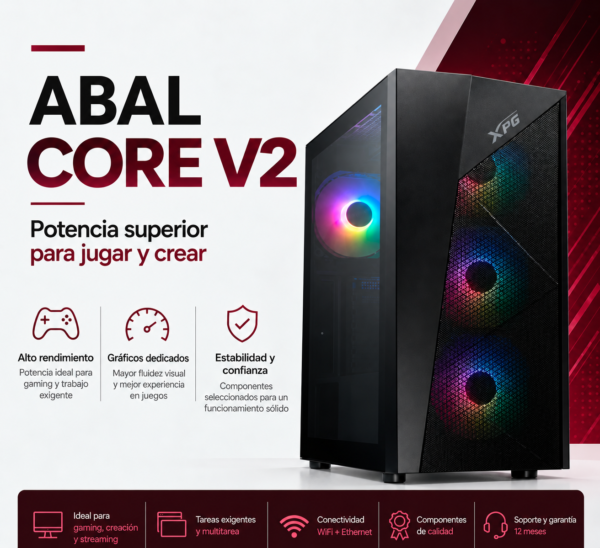 PC Gamer ABAL CORE V2 – Ryzen 5 5500 + RTX 5050