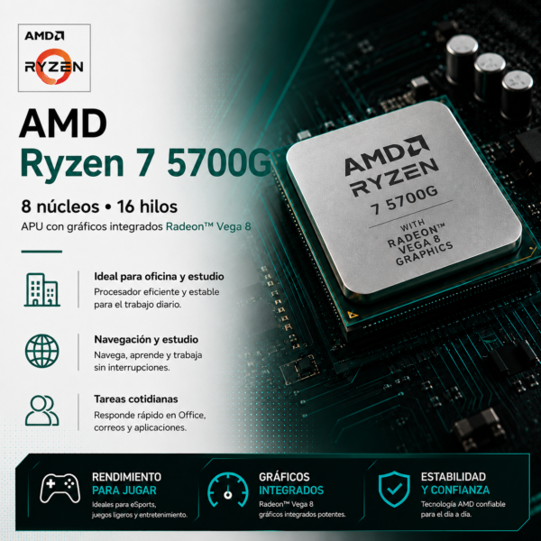 PC Gamer ABAL ENTRY V3 – Ryzen 7 5700G