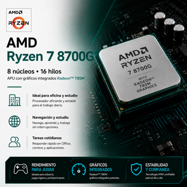 PC Gamer ABAL ENTRY V5 – Ryzen 7 8700G
