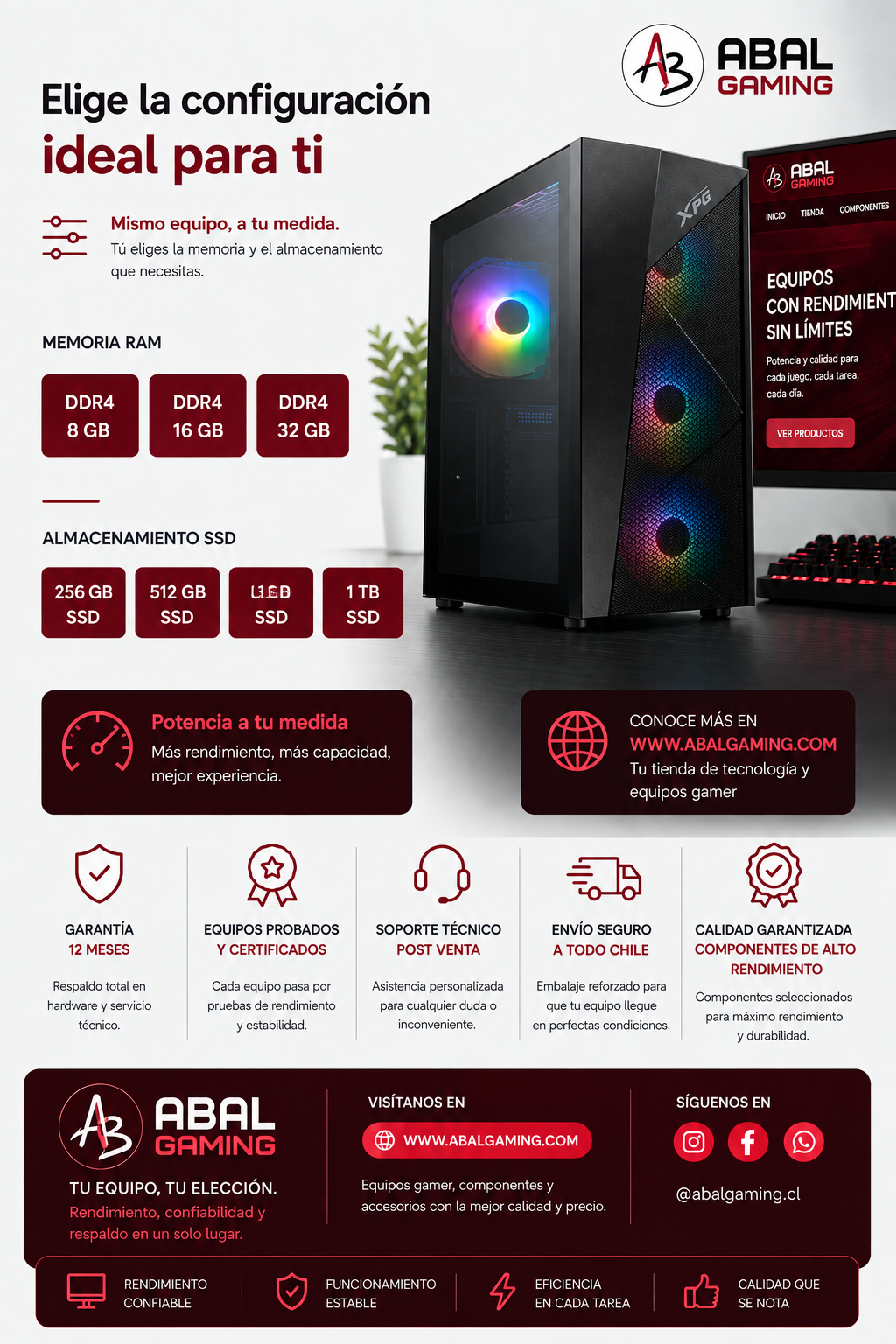 PC Gamer ABAL CORE V3 – Ryzen 7 5700 + RTX 5060