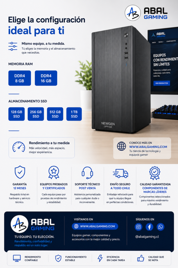 PC Oficina ABAL OFFICE V1 – Athlon 3000G